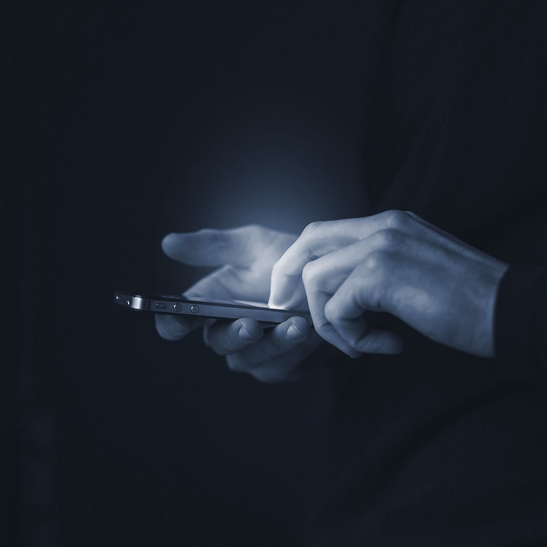person using a smart phone