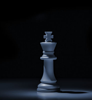 white king chess piece